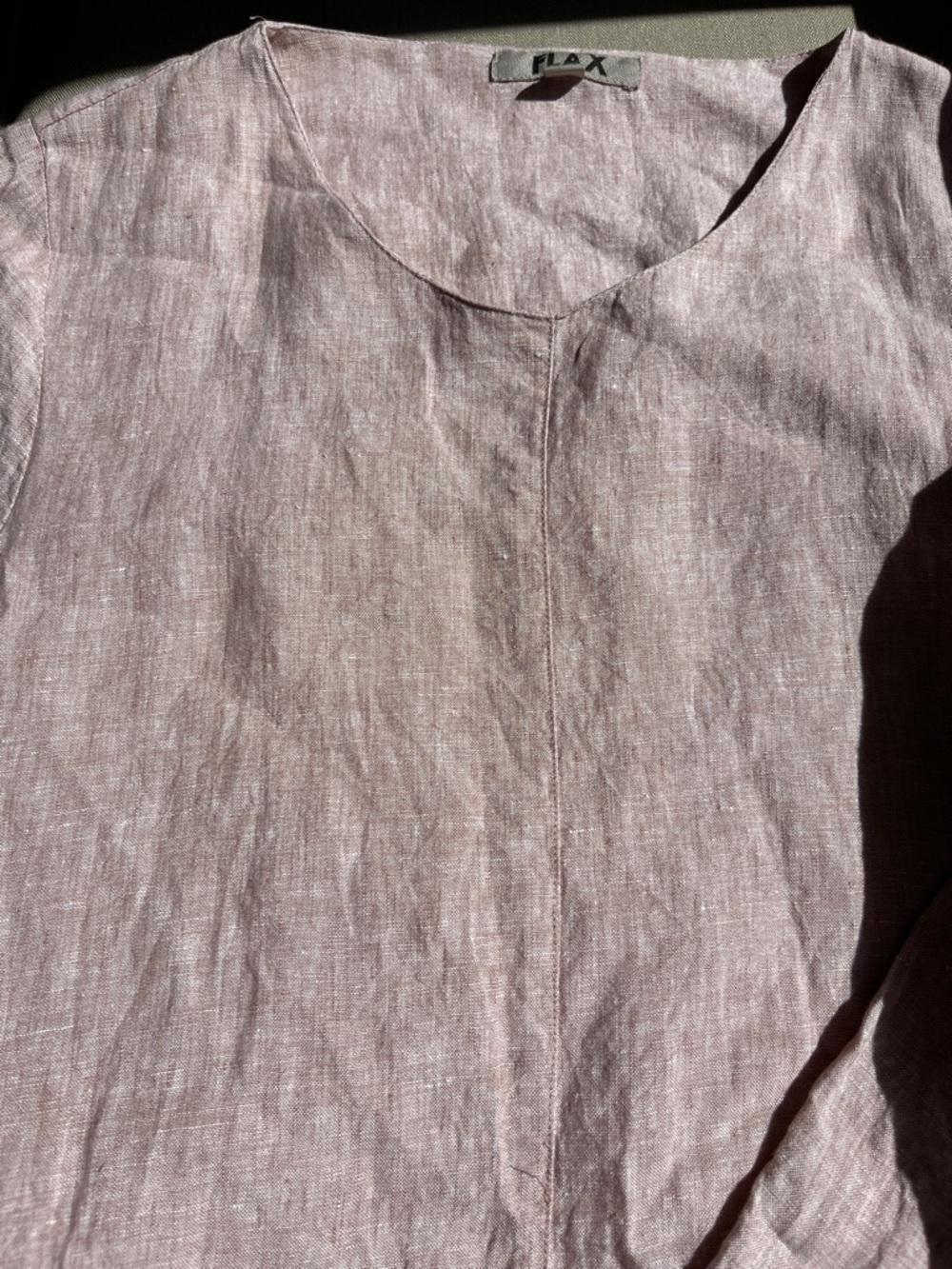 Flax Blush Pink Linen Dress SMALL - Picture 4 of 13